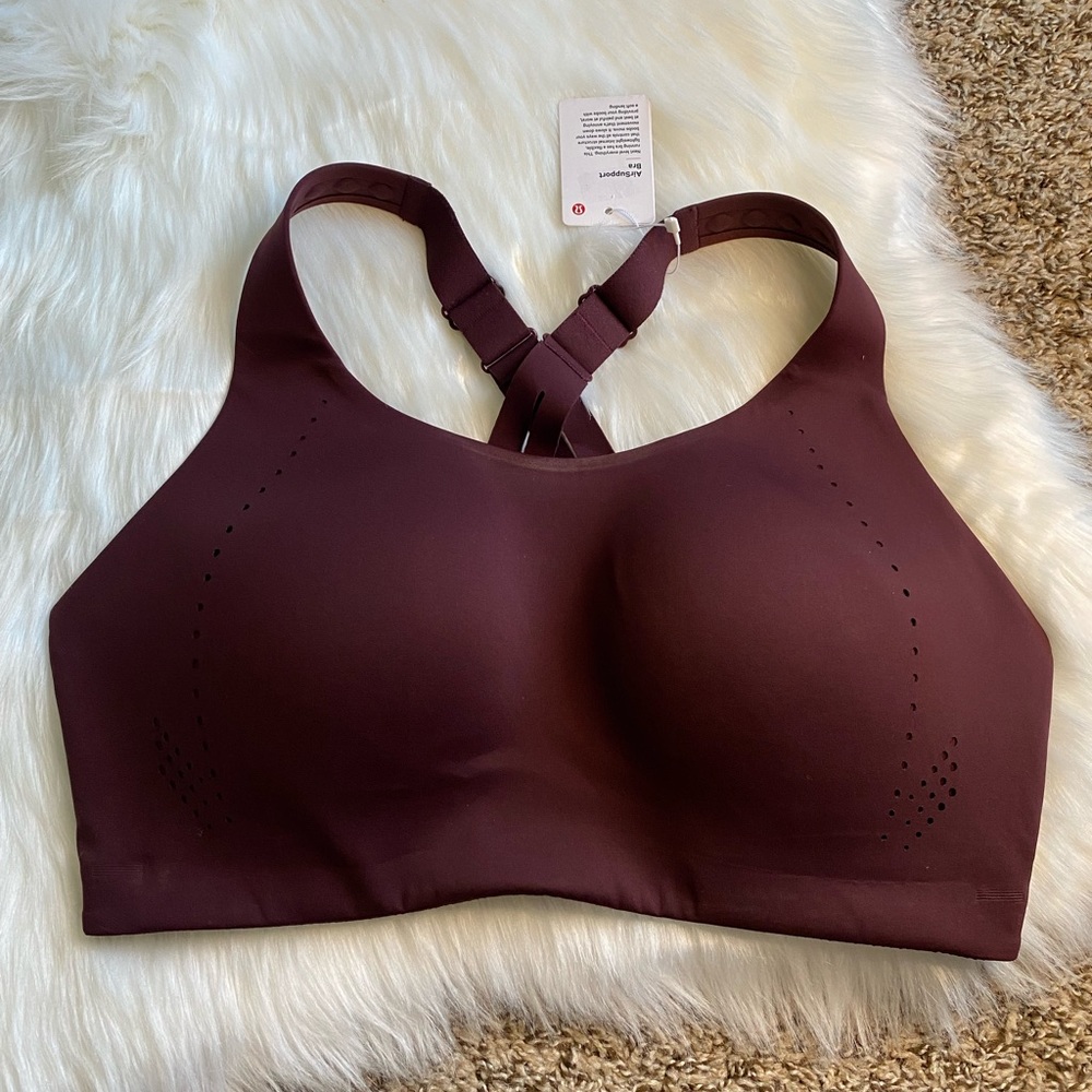 Lululemon air support bra high support Burgundy